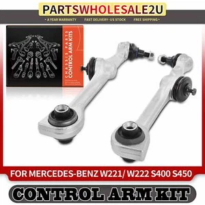 2x Front Lower Rearward Control Arm Kit for Mercedes-Benz S400 S550 S600 S65 AMG - Picture 1 of 8