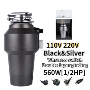 1/2HP Home 4200RPM Kitchen Food Waste Disposal Crusher 1200ML Garbage Disposer - Picture 1 of 17