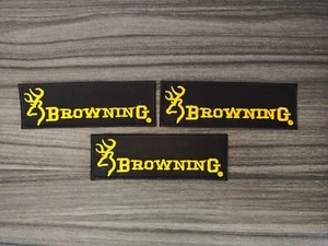 3 pcs BROWNING Shotguns Firearms Guns  Pistols Embroidered patch Iron sewn on - Picture 1 of 6