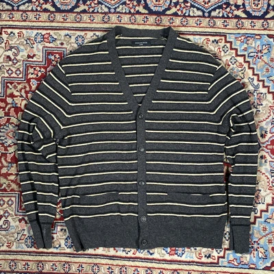 Полосатый мужской кардиган All Saints размер большой повседневный  - Изображение 1 из 4