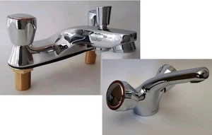 Francis Pegler Araya Modern Bath Shower & Basin Mono mixer Tap Kit - Picture 1 of 10