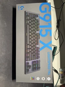Logitech G915 X LIGHTSPEED TKL Low-Profile Wireless Gaming Keyboard Black - Picture 1 of 2