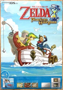 The Legend Of Zelda: Phantom Hourglass RARE NDS Promotional Poster - Picture 1 of 1