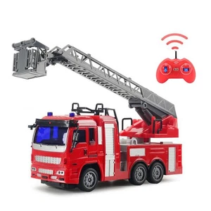 Wireless Remote Control Fire Truck Toy Cars With LED Lights Engineering Cars GDM - Picture 1 of 12