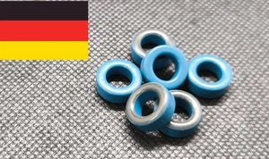 10 x Original Amidon Eisenpulver Ringkern Typ T44-1 blau - Bild 1 von 3