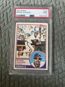 1983 TOPPS #500 REGGIE JACKSON PSA 9 - Picture 1 of 3