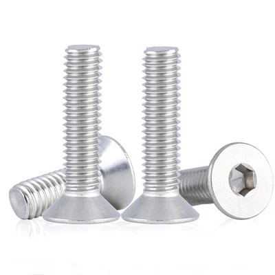 M5 Flat Head Screw, 50Pcs M5-0.8x20mm Flat Head Cap Screws and Bolts, 304 Sta... - Image 1 of 4