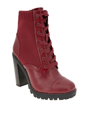 BCBGENERATION женщин красный вверх пилы крышка носок блок каблука ботинок 5 M - Изображение 1 из 4