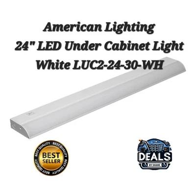 American Lighting 24" LED Under Cabinet Light - White LUC2-24-30-WH - Image 1 of 4