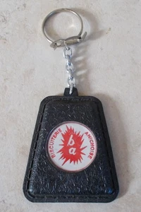 Vintage BISCUITERIE ANICHOISE Keyring key chain cookies France plastic 1970s vtg - Picture 1 of 3
