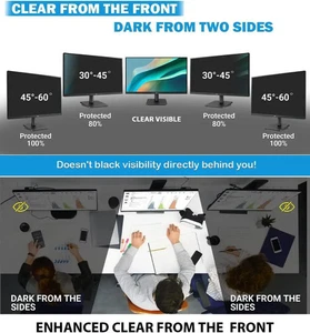 24" Privacy Screen Filter Anti-Spy Blue Light Anti-Glare Protector 16:9 Monitor - Picture 1 of 5