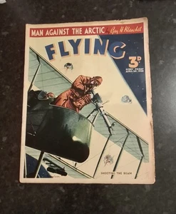1938 Apr Flying Magazine Men Against The Artic Guy Blanchet Excellent Condition - Picture 1 of 4