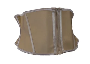 Waist Cincher Shapewear Size XL Beige, Hook & Loop and Zip Closure 7 inch High - Picture 1 of 19