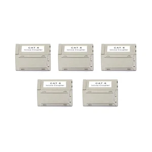 5pcs RJ45 Cat6 PoE Female to Female Coupler Shielded Ethernet Cable Extender P&P - Afbeelding 1 van 11