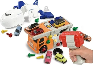 Tomica Kumikae Action Car Car Car Cargo Jet Set - Imagen 1 de 12
