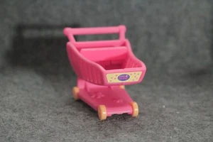 Authentic Littlest Pet Shop LPS Bright Pink Shopping Cart Accessory  - Picture 1 of 5