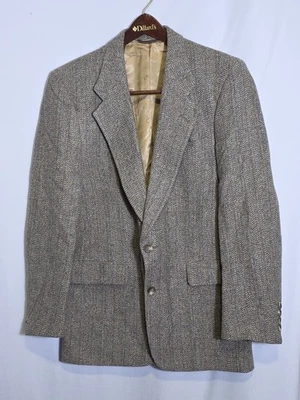 Chaqueta Blazer Deportiva de Lana Christian Dior Años 80 De Colección Rayas Med-Lrg Forrada en París Foto 1 de 4