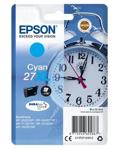 Epson Alarm Clock Cartouche Réveil Cyan Encres Durabrite Ultra 27XL - Photo 1/2