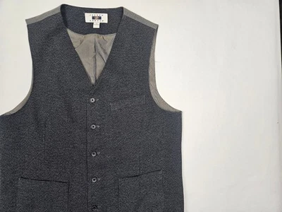 Joseph Aboud Vest Mens Medium Gray - Image 1 of 4
