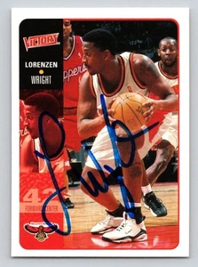 Tarjeta autografiada Lorenzen Wright 2000 Upper Deck Victory firma TTM/IP - Imagen 1 de 2