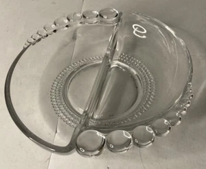 Vintage Klarglas mit Mittelwand Aschenbecher - Bild 1 von 5