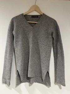 Rag & Bone Wool Long Sleeve V Neck Pullover Sweater Gray Women Size XS - Picture 1 of 4