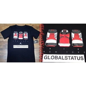 KIDS BOYS NIKE AIR JORDAN NEW YORK 212 AREA CODE RETRO SHIRT LARGE (954916-023) - Picture 1 of 9
