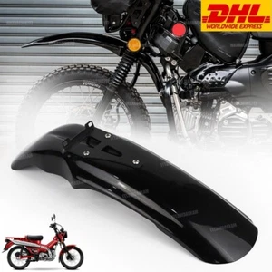 BLACK FRONT FENDER MUDGUARD FRAME FOR HONDA CT 125 TRAIL HUNTER CUB 2020-2023 - Picture 1 of 14