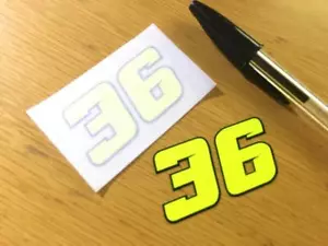 Joan Mir Nummer 36 Rennnummern - (sehr kleines Paar) - UK VERKÄUFER - Bild 1 von 1