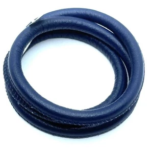 Brighton Woodstock Marineblau Dreifach Add Charms/Perlen Lederarmband Neu mit Etikett 22 Zoll - Bild 1 von 8