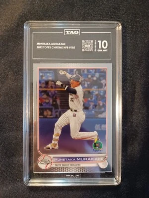2022 Topps Chrome NPB MUNETAKA MURAKAMI #185 (TAG 10) SWALLOWS - Image 1 of 2