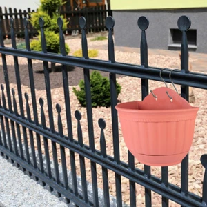 Blumentopf imitat gemustert halbrund Wand Kreis Vase Übertöpfe - Bild 1 von 12
