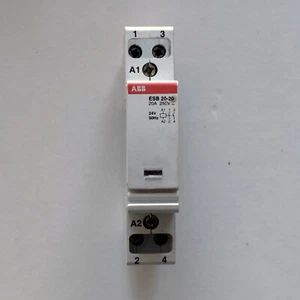 ABB ESB 20-20 relè contattore modulare DIN 20A 2P DPST bobina 24VAC - Foto 1 di 1