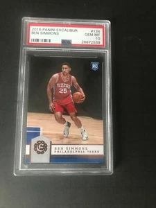 Ben Simmons 2016-17 Panini Excalibur Rookie Card #134 PSA Gem Mt 10 - Picture 1 of 2