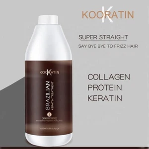 Brazilian Keratin Hair Treatment Smoothing Straightening 1L Kooratin Blowout - Picture 1 of 8