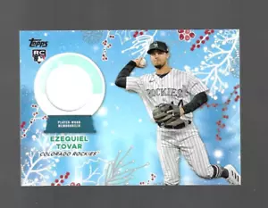 EZEQUIEL TOVAR 2023 Topps HOLIDAY MEGA JERSEY ROOKIE RELIC COLORADO ROCKIES RC - Picture 1 of 2