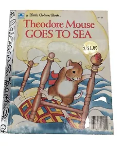 A Little Golden Book Theodore Mouse Goes To Sea Michaela Muntean Hardcover 1983 - Picture 1 of 10