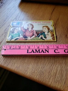 Sewing Susan Gold Eye Needles Package  Vintage Graphics - Picture 1 of 4