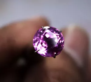 Extrem seltener rosa Saphir runder Schnitt 6,15 Ct NATÜRLICH ZERTIFIZIERT loser Edelstein - Bild 1 von 7