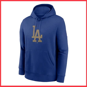 Los Angeles Dodgers 2025 Gold Collection Club Fleece Pullover Hoodie Royal - Picture 1 of 4