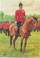 The Essex Regiment - The Commanding Officer - General Salute - Colour Postcard