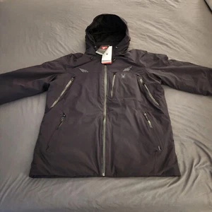 NWTs Spyder Men’s Leader Ski Jacket. BLACK. SIZE XXL (retail $525) - Picture 1 of 22