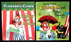 CLARABELL CLOWN MERRY-GO-ROUND + PESKY PEANUT ~ Tell-A Tale Books, Howdy Doody - Picture 1 of 9