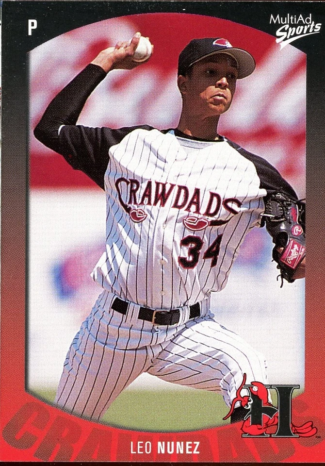 2003 MultiAd Hickory Crawdads LEO NUNEZ RC PIRATES DOMINICAN REPUBLIC - Image 1 of 1