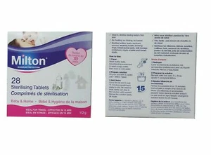 Milton Sterilisationstabletten - Baby & Zuhause - Ideal für Reisen Multibuy Angebot - Bild 1 von 1