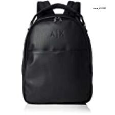 Armani Exchange Men's Branded Backpack, Black