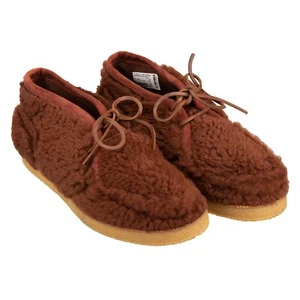 DOLCE & GABBANA Fur Leather PALADINO Boots Shoes Brown 44 UK 10 US 11 12953 - Picture 1 of 6