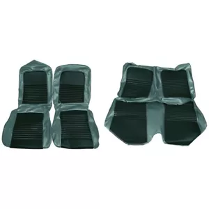 1967 FORD MUSTANG COUPE STANDARD SEAT UPHOLSTERY - TURQUOISE - Picture 1 of 2