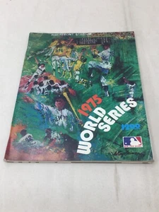 1975 World Series Program Magazine Display Cincinnati Reds vs Boston Red Sox - Picture 1 of 4