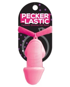 Hott Products Unlimited Pecker Lastick Fantastic Stretchy Hair Tie Pink, New - Picture 1 of 4